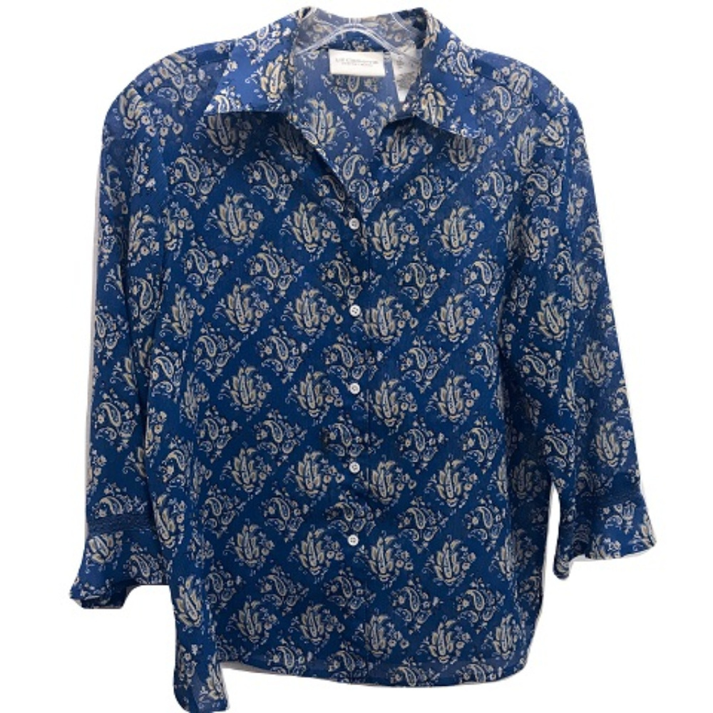Liz Claiborne Paisley Blouse